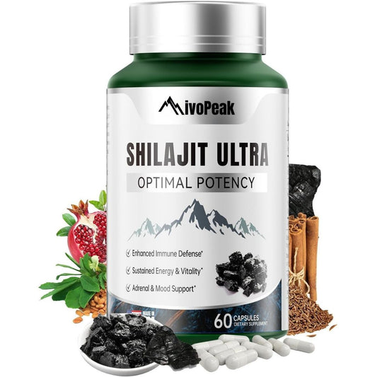 NivoPeak® Shilajit Puro El Potenciador Natural de Testosterona N°1