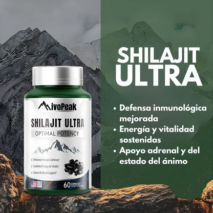 NivoPeak® Shilajit Puro El Potenciador Natural de Testosterona N°1